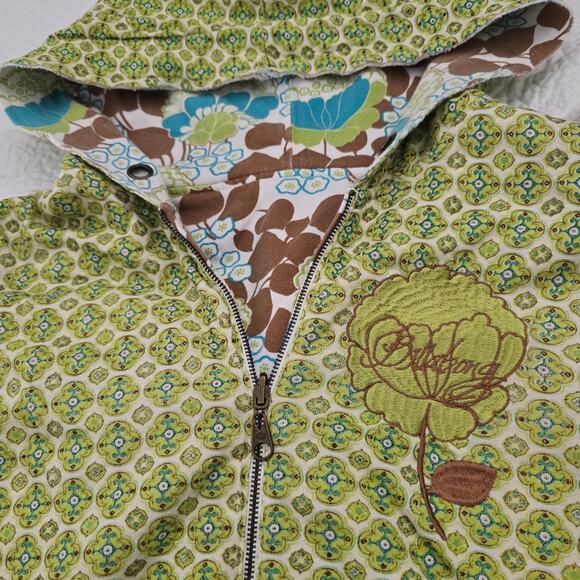 Vintage Y2K Billabong Women's Reversible Hoodie Sweatshirt Retro Floral Size-M/L - Picture 6 of 10